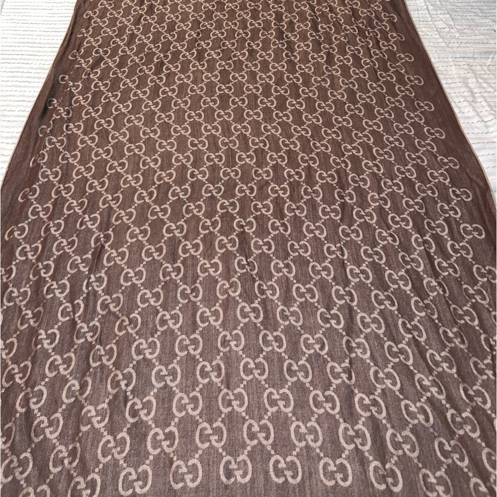 Gucci Scarf Duo-Tone Brown/Tan